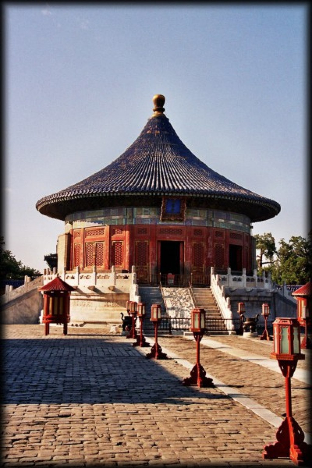 The Temple of Heaven is beautiful park and temple in the middle of Beijing.  It is a welcomed escape from the traffic and noise outside it's walls.